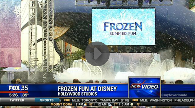 Disney Frozen news snow machines
